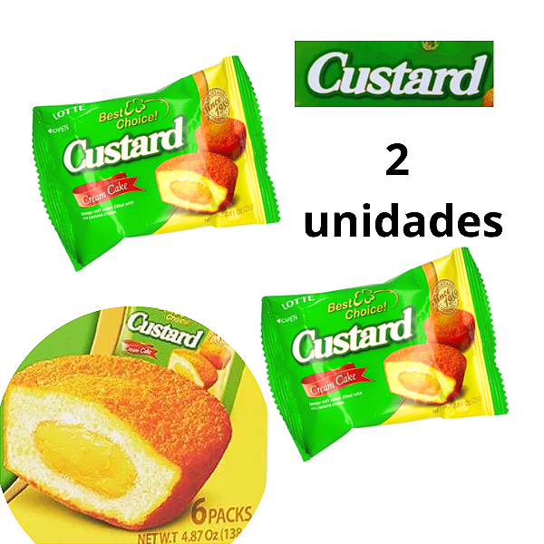 BOLINHO CUSTARD LOTTE  2 UNIDADES