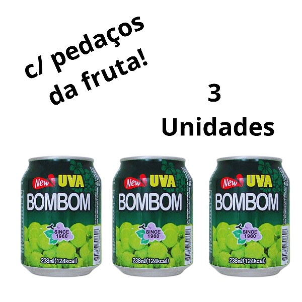 SUCO BONBON UVA VERDE 3X