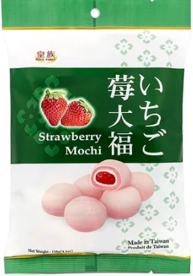 MOTI/MOCHI CUSTARD RECHEADO SABOR MORANGO - PACOTE 110G