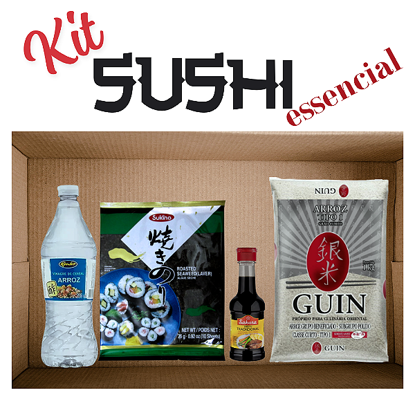 KIT SUSHI ESSENCIAL + HOTROLL (Para fazer em casa)