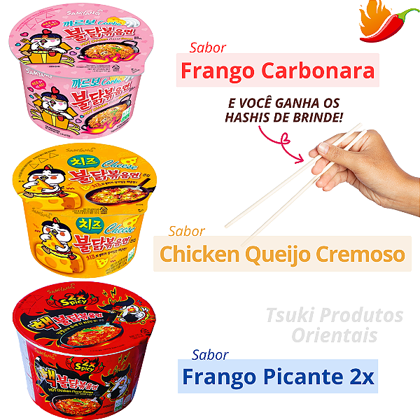 KIT LAMEN BULDAK 3 POTES