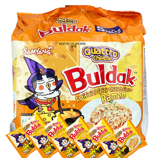 LAMEN BULDAK 4 QUEIJOS PACOTE 5X