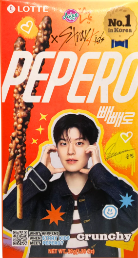 PEPERO CRUNCHY STRAY KIDS PACOTE 37G