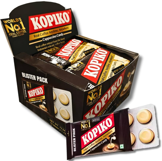 BALA KOPIKO CARTELA CAPPUCCINO DISPLAY C/ 24 CARTELAS