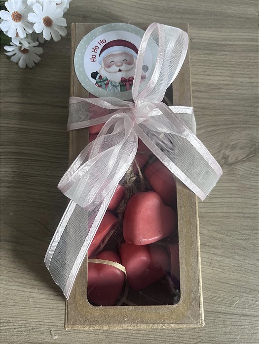 Sabonete de coração em cacho