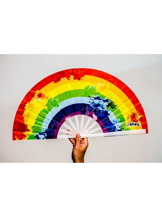 LEQUE PLÁSTICO GRANDE KHEY | LGBT+ ARCO-ÍRIS