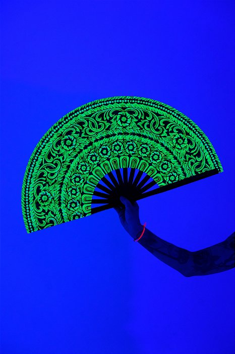 LEQUE BAMBU GRANDE KHEY | ARABESCO NEON