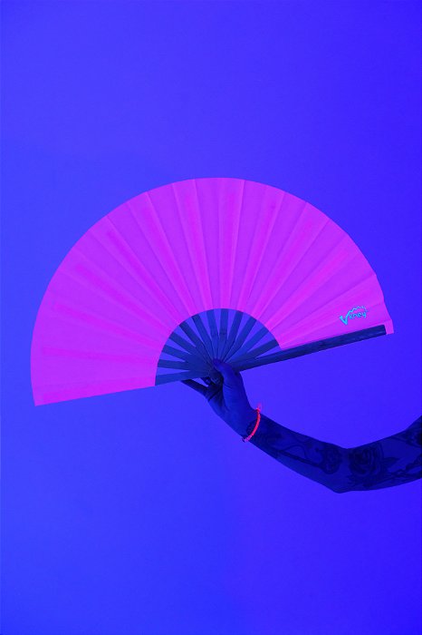 LEQUE BAMBU GRANDE KHEY | ROSA NEON