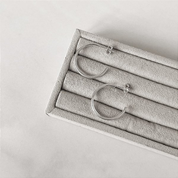 Argola redonda simples 22mm