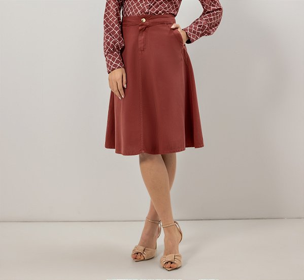 SAIA SARJA GODÊ COLLOR BORDO - LAURA ROSA