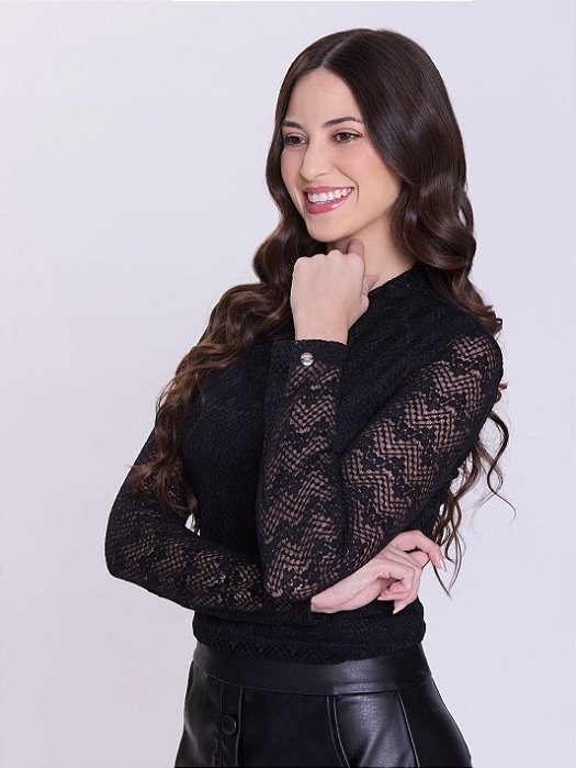 BLUSA SILVIA PRETA - HAPUK