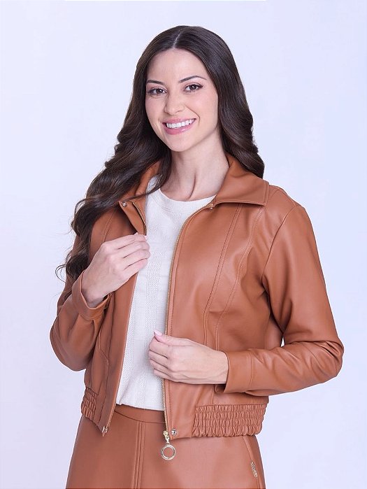 JAQUETA LAURA CARAMELO - HAPUK