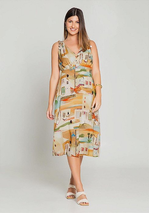 Vestido Amarração nas Alças