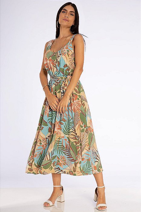 Vestido Midi Florescer