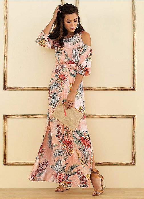 Vestido Longo Floral