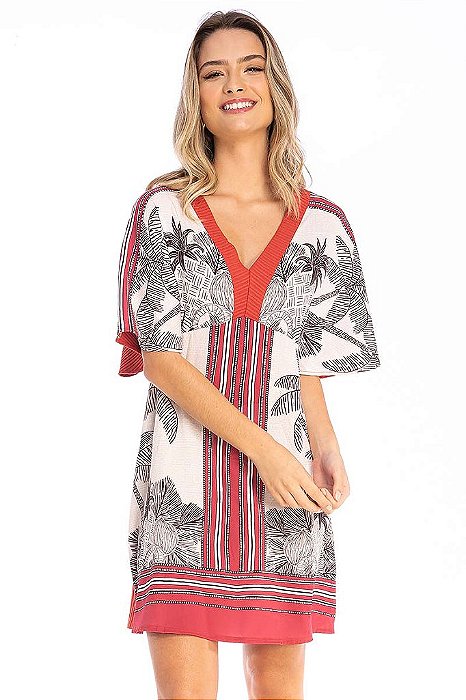 Vestido Curto Decote V
