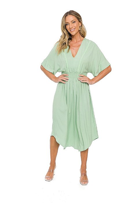 Vestido Detalhe Barra e Busto