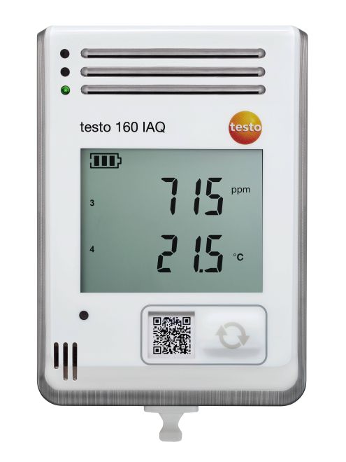 Data logger WiFi com Display e Sensores Integrados de Temp. e Umidade, CO2 e Pressão Atmosférica - Testo 0572 2014