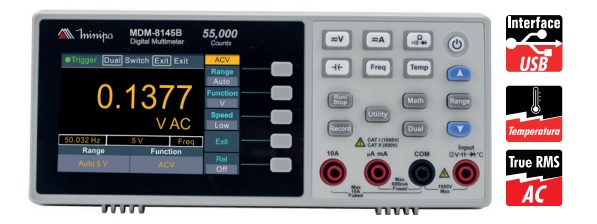 Multímetro digital de Bancada Minipa MDM-8145B