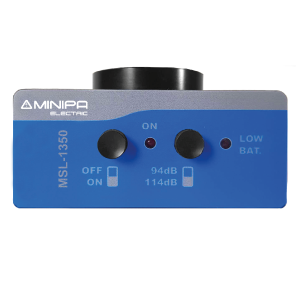 Calibrador Acústico -  dois níveis de pressão  sonora selecionável: 94dB e 114dB MSL-1350