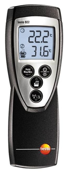 Termômetro Digital, 2 Canais Tipo K - Testo 922