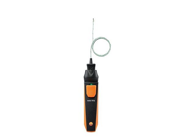 Termômetro com Sonda Flexível (termopar tipo K) e Operação por Smartphone - Testo 915i