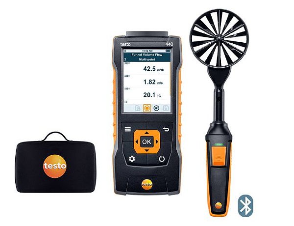 Kit Ventoinha 100mm com Bluetooth - Testo 440