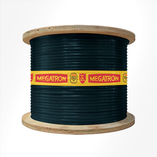 Cabo de Rede CAT5E CMX 4P Preto Bobina 305MTS BLINDADO (CAPA SIMPLES) - Megatron