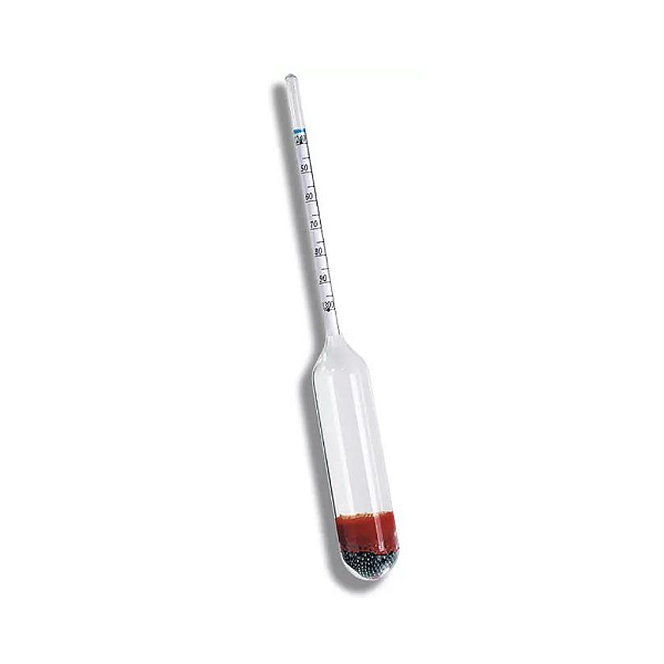 Mini Densímetro para Massa Específica 0,760/0,820 160MM calibrado a 20ºC Incoterm 5626