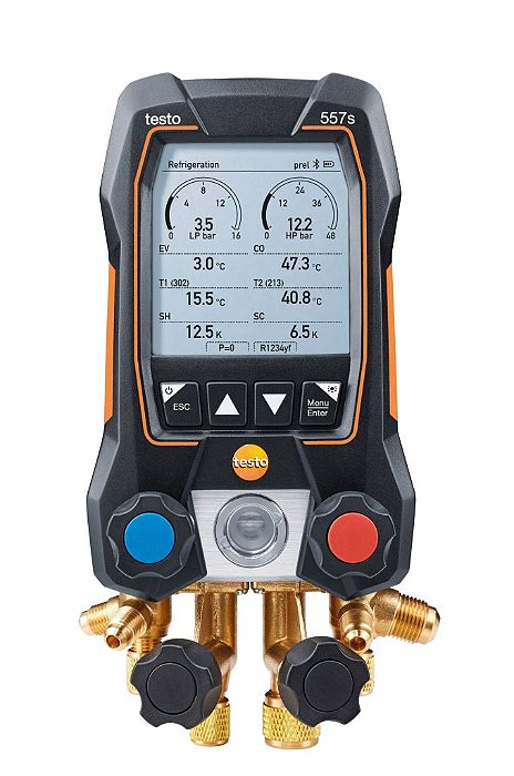 Kit Smart Vacuo Manifold Digital 557s com 4 Mangueiras - TESTO 0564 5572