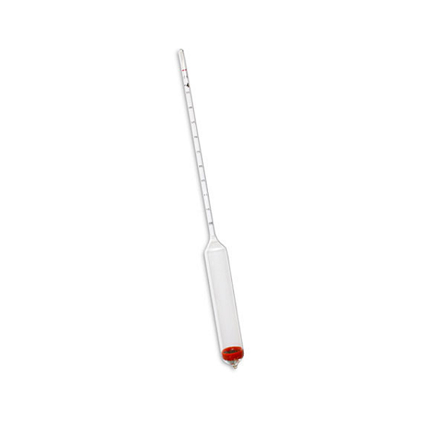 Densímetro para Álcool Etílico e Suas Misturas Com Água, Escala 0,850 à 0,900g/ml - Divisão 0,0005 Incoterm 5832