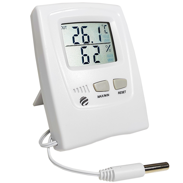 Termo-Higrômetro Digital Temperatura Interna 0°C à 50°C Externa -50° - Incoterm 7666.02.0.00