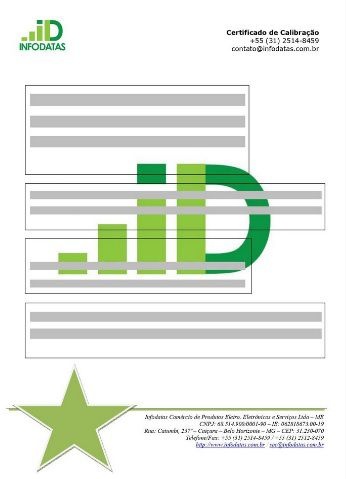 Certificado de Calibração para Multímetros, Amperímetros,Termômetros, Pinças, Higrômetros