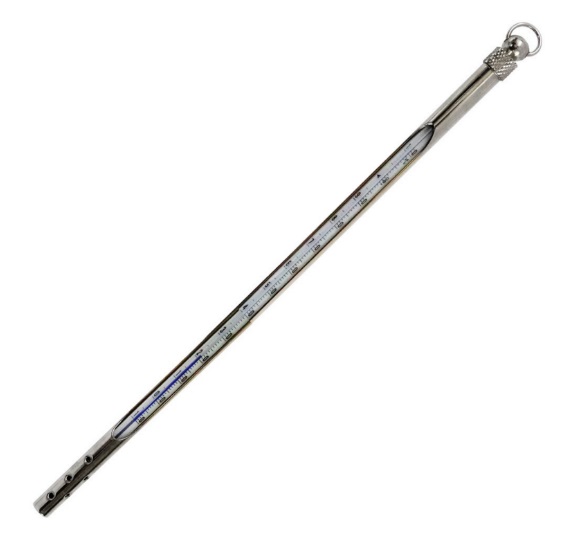 Termômetro Quimico Refletor Azul Com Proteção de Metal -10/+150:1°C | INCOTERM 5024