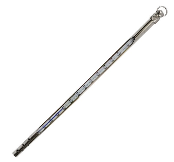 Termômetro Quimico Refletor Azul Com Proteção de Metal -10/+250:1°C | INCOTERM 5026