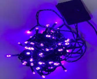 Pisca de Natal 100 Leds Violeta 8 Funções 10 Metros fio verde 220V.