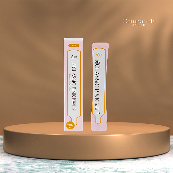 REFIL: Gel Construtor Classic Pink Hard 14g - Vólia