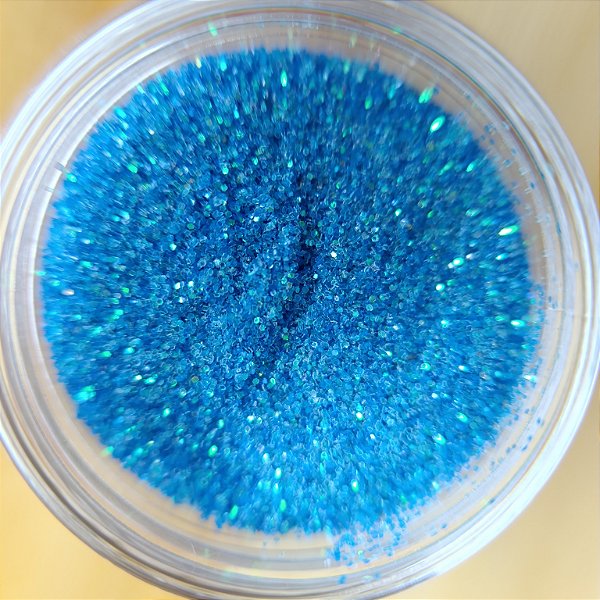 Glitter Fininho Azul Neon
