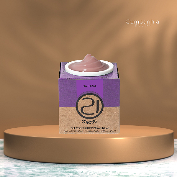 Gel Construtor Ecoline Strong Natural 34g- Nails 21
