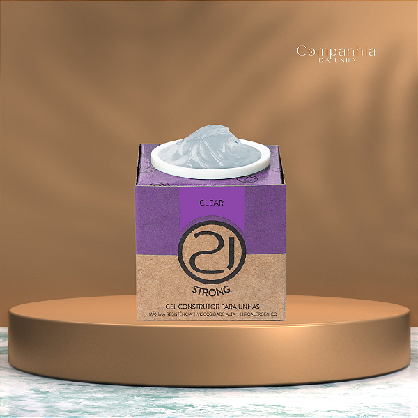 Gel Construtor Ecoline Strong Clear 34g- Nails 21