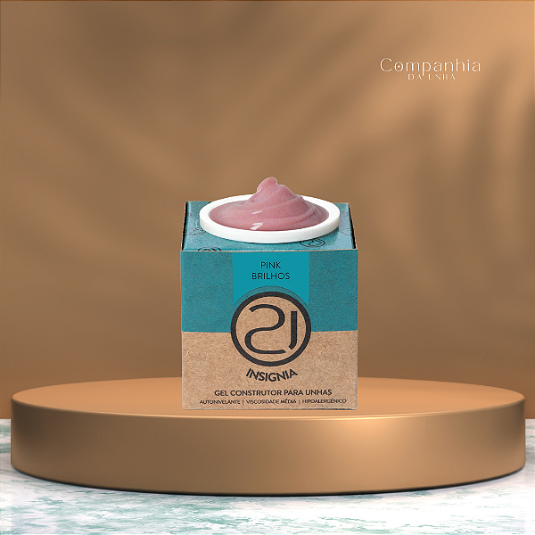 Gel Construtor Ecoline Insignia Pink Brilhos 34g- Nails 21