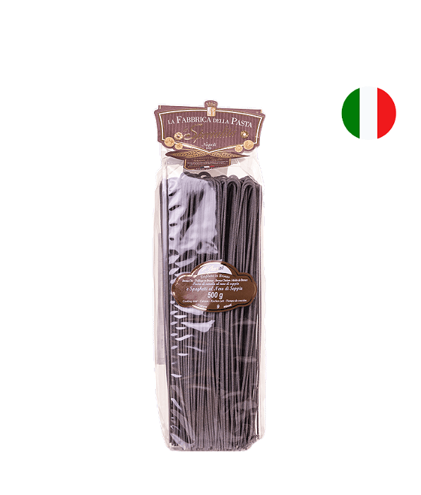 Macarrão Italiano Spaguetti Al Nero Nº 75 La Fabbrica Della Pasta Di Gragnano 500g