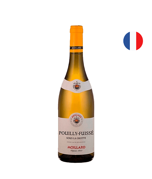 Vinho Branco Francês Moillard Pouilly-Fuissé AOC Sous La Grotte 2022 750ml