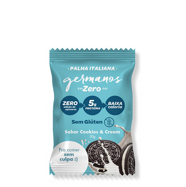 Palha Italiana Cookies & Cream Zero Açúcar 30g