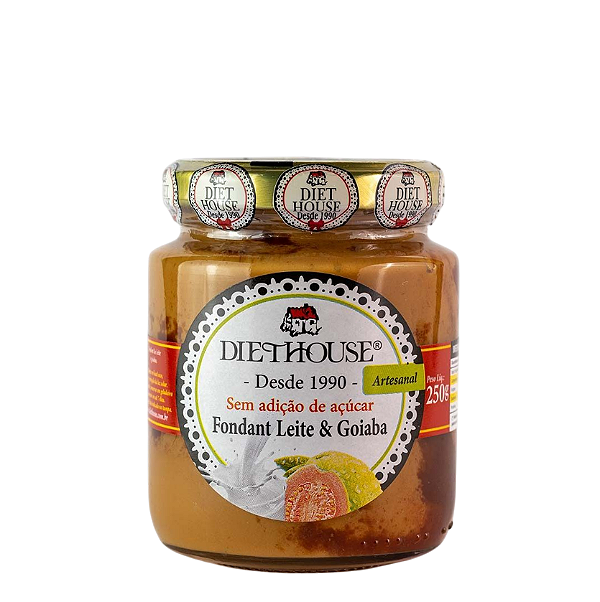Doce Fondant Leite com Goiabada Artesanal Zero Açúcar 250g