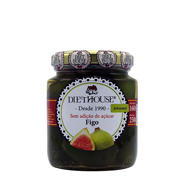 Doce de Figo em Calda Artesanal Zero Açúcar 250g
