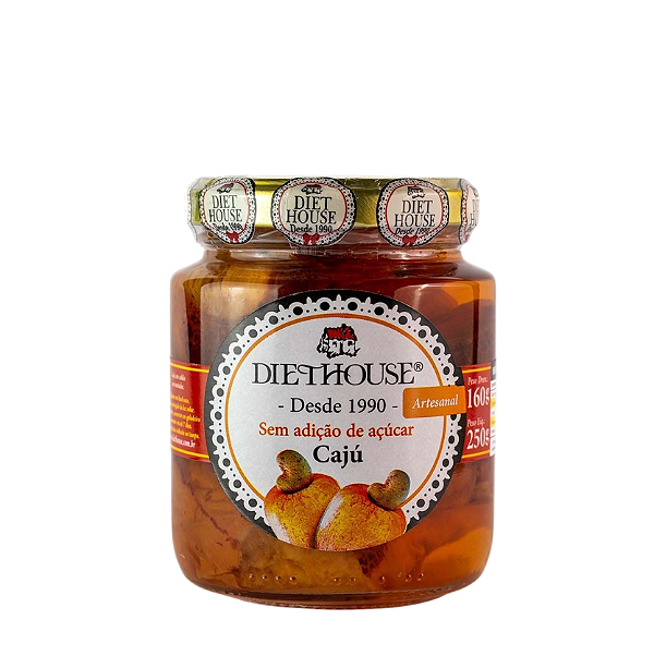 Doce de Caju em Calda Artesanal Zero Açúcar 250g