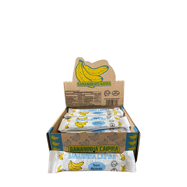 Caixa de Bananinha Caipira Zero Açúcar 100% Artesanal