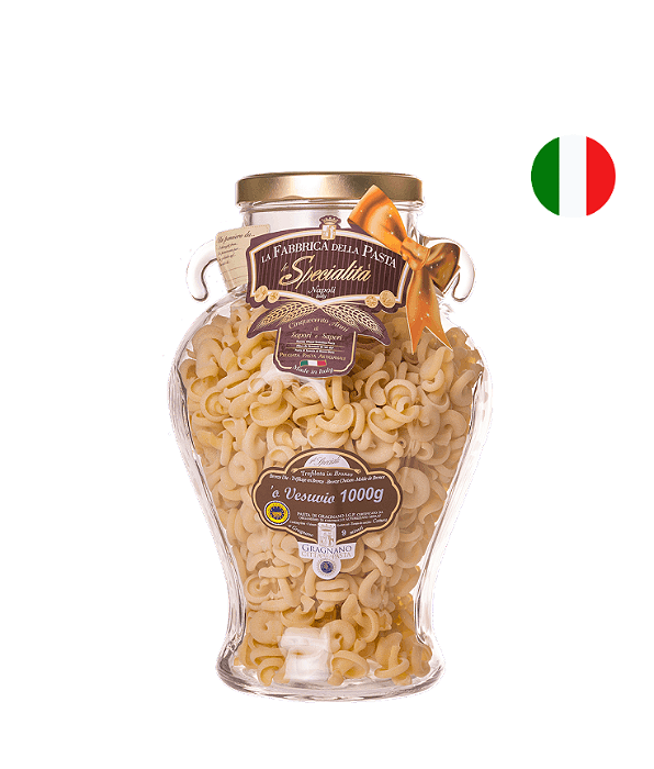 Macarrão Italiano Vaso Anfora Vesuvio La Fabbrica Della Pasta Di Gragnano 1kg