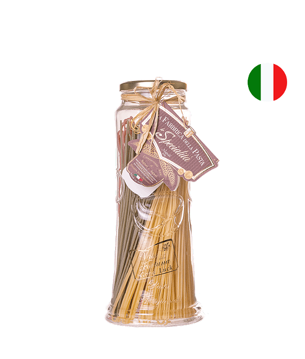 Macarrão Italiano Vaso Da Fortuna Spaghetti Tricolore La Fabbrica Della Pasta Di Gragnano 500g